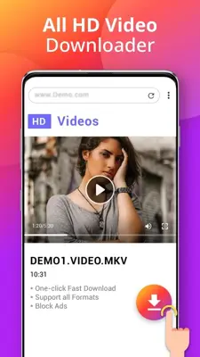 Downloader - Video Downloader android App screenshot 1