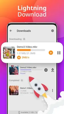 Downloader - Video Downloader android App screenshot 2